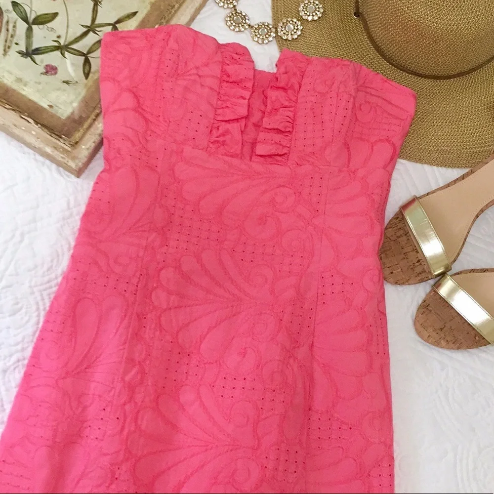 Lilly Pulitzer Frankie Dress in Pink Salmon - Picture 2 of 16